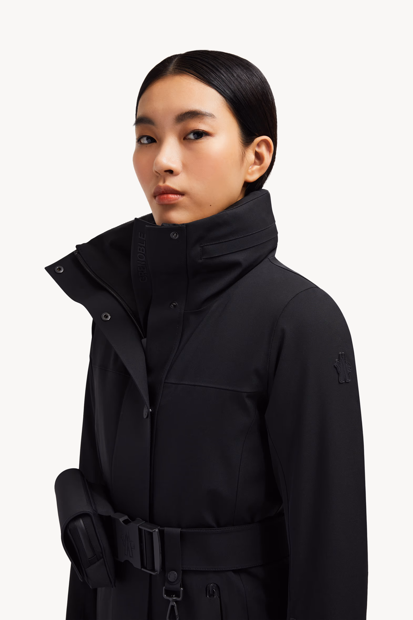 Chaqueta de esquí acolchada Hainets Mujer Negro Moncler 4
